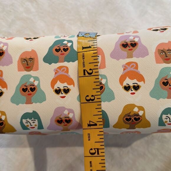 OCS Designs Toiletry Makeup Cosmetic Bag Zipper Pastel Women’s Faces - Picture 7 of 8